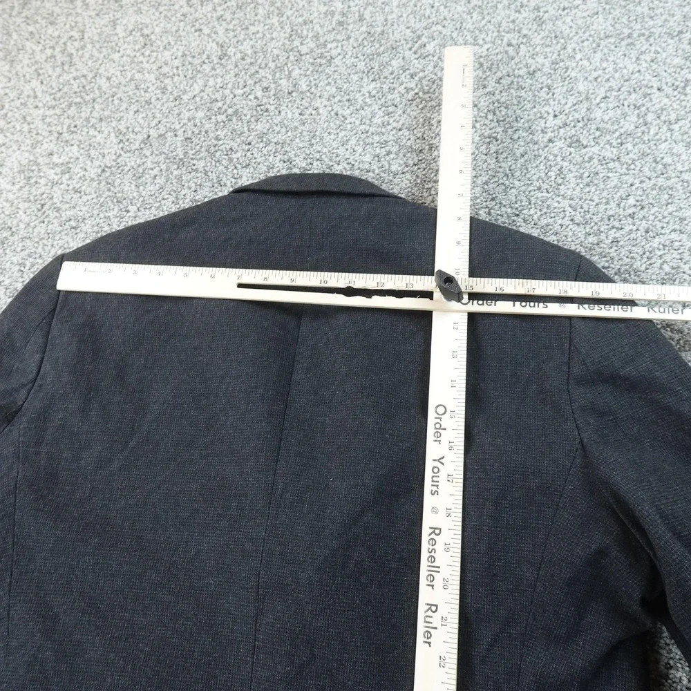Banana Republic Blazer Mens 44 Gray Black Tailored Sport Coat Suit Jacket Top
